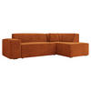 ECKSOFA Lordin, Seite: Rechts - Bronzefarben, Holz/Textil (267/205cm) - MIRJAN24