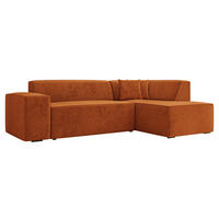 ECKSOFA Lordin, Seite: Rechts - Bronzefarben, Holz/Textil (267/205cm) - MIRJAN24