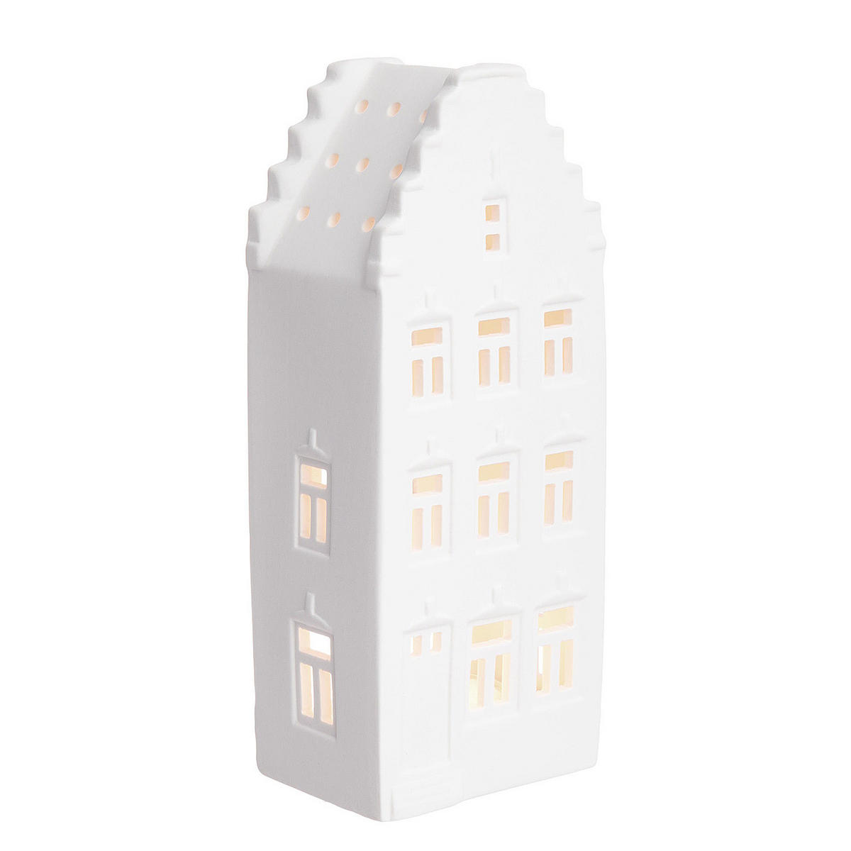 GRACHTENHAUS Amsterdam - Weiß, Keramik (17cm) - Butlers
