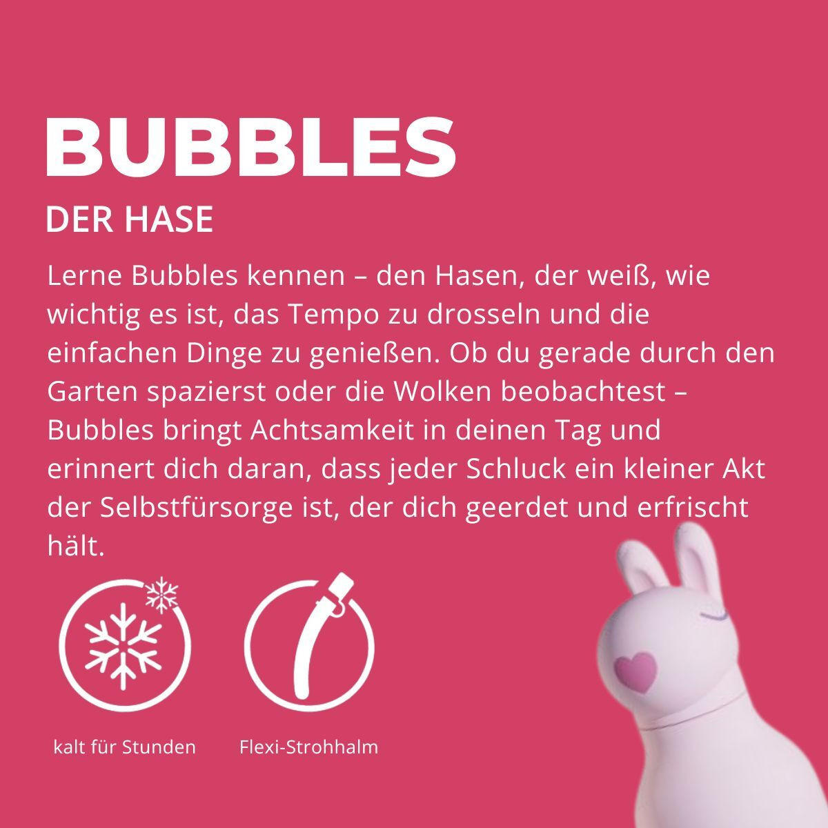 ISOLIERFLASCHE Asobu Bestie Bottle - Rosa, Metall (0.46L) - Dowabo