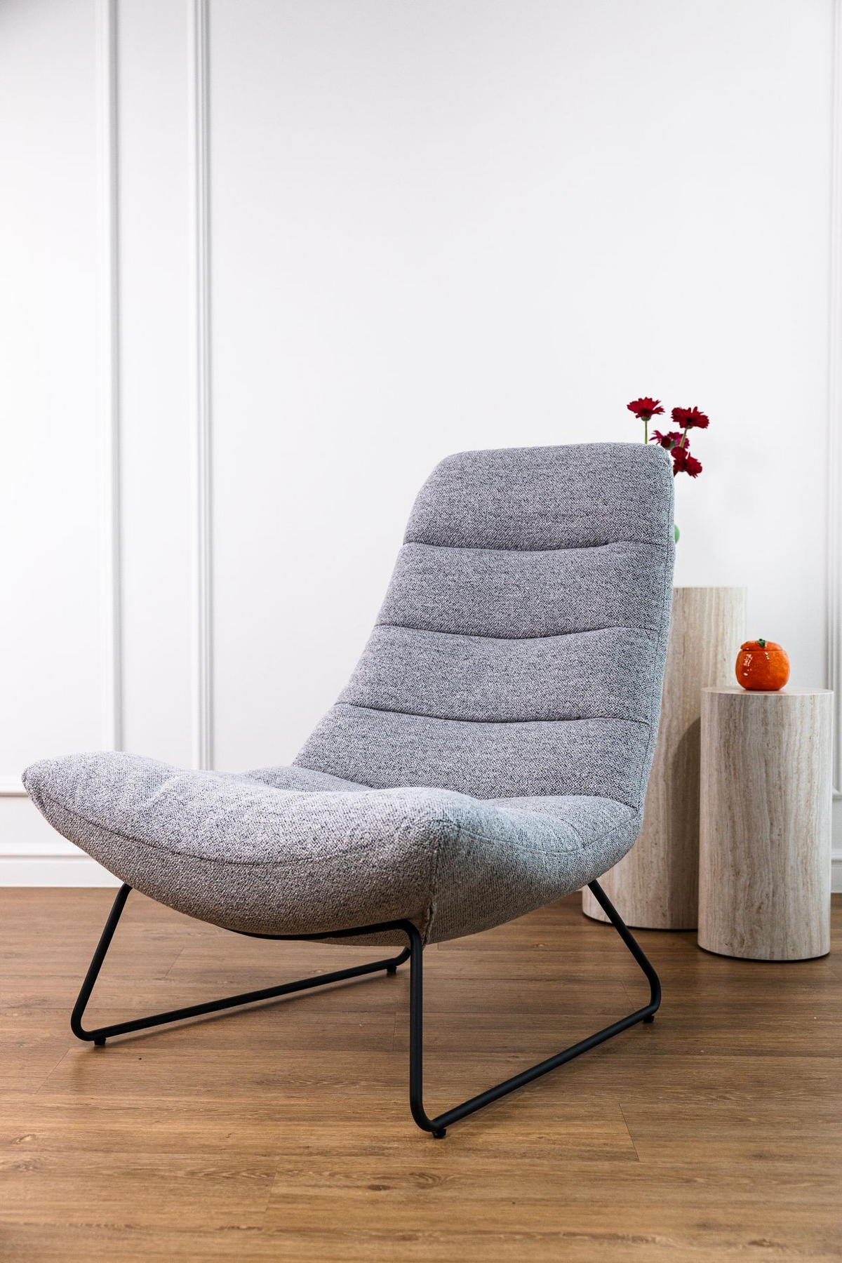 SESSEL Forgents Grau - Grau, Textil/Metall (82.5/97/93cm) - Selsey