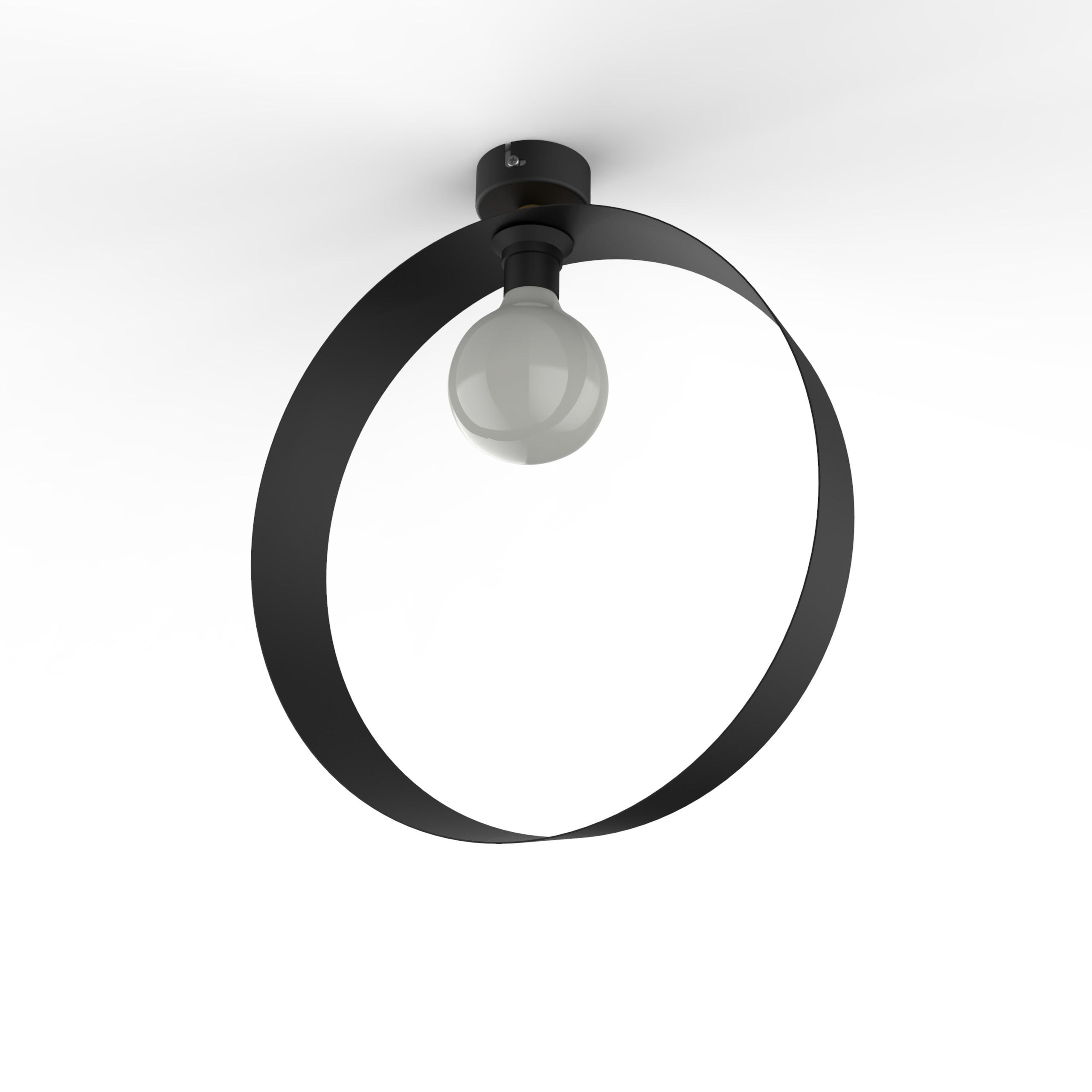 DECKENLEUCHTE - Schwarz, Metall (7/40/40cm) - Lumicom