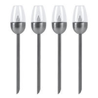 LED AUSSENLEUCHTE Metall Schwarz - Schwarz, Metall (6/6/38cm)