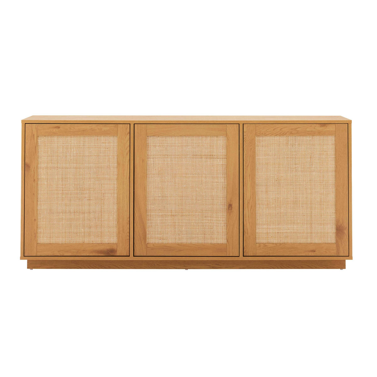 TV-MÖBEL, helles Holz - Braun, Holz (160/74/40cm) - Oviala