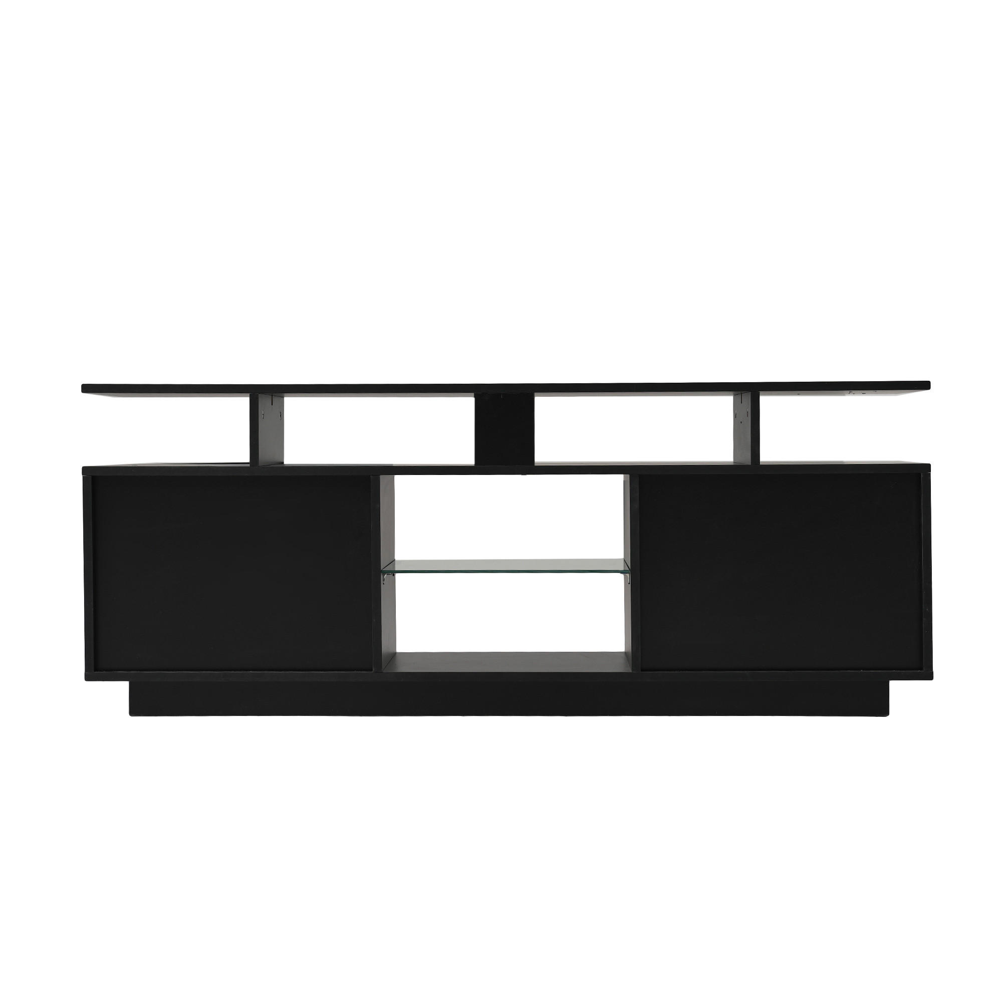LOWBOARD Modellname Schwarz 140/35/55 cm - Schwarz, Holz (140/55/35cm) - PANGIVO