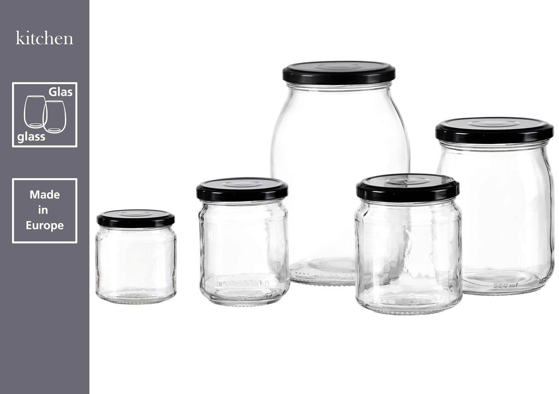 EINMACHGLÄSER Kitchen Love transparent 200 ml 6er Set - Transparent, Glas (0.2L) - Ritzenhoff Breker