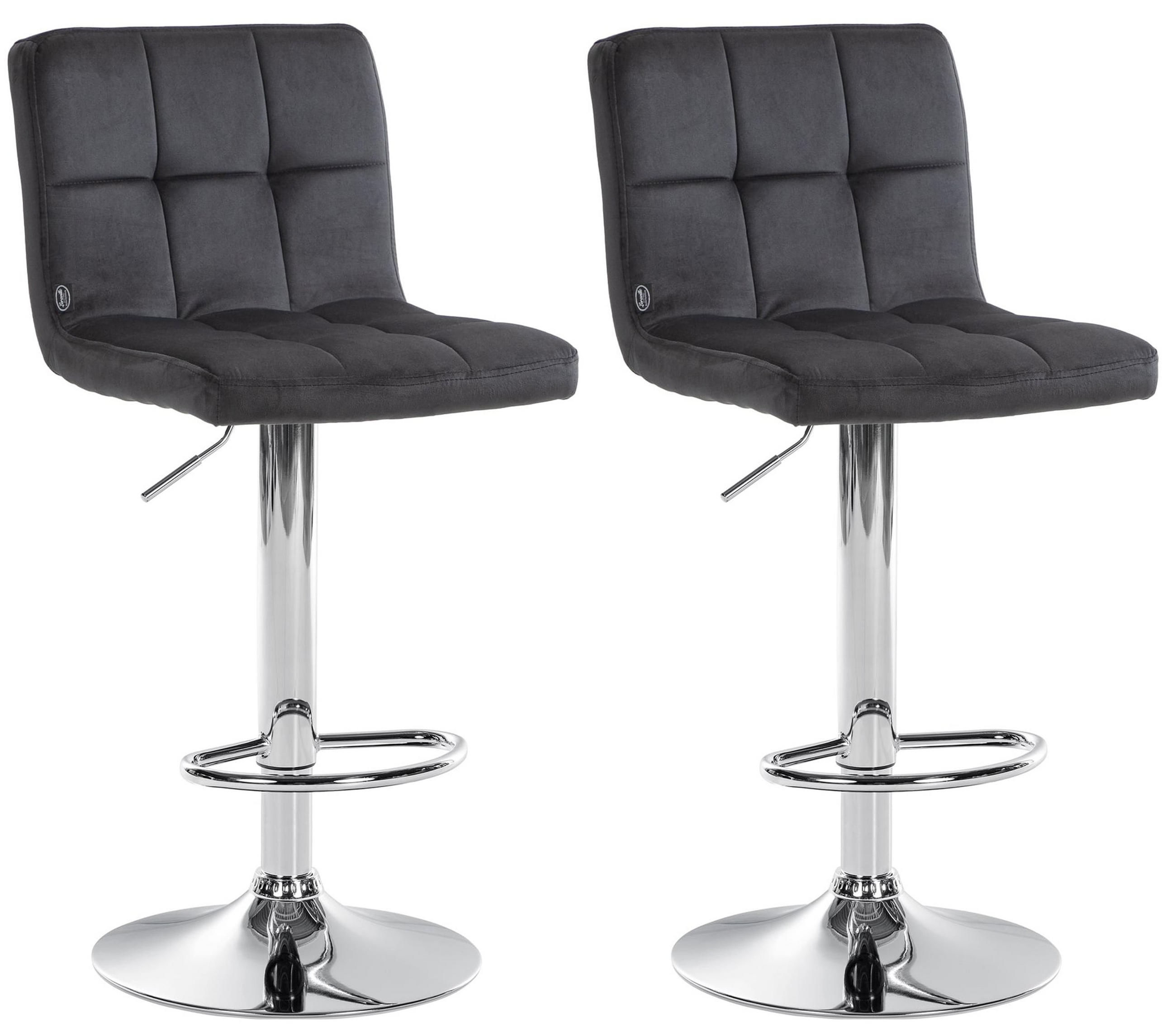 TPFLiving Barhocker Schwarz 46x114x47 cm