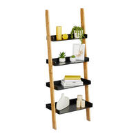 LEITERREGAL - Multicolor, Holz/Holzwerkstoff (56/145/30cm) - Relaxdays