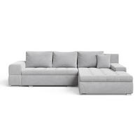 ECKSOFA Sonia Grau - Silberfarben/Grau, Holz/Textil (310/210cm) - Graingold