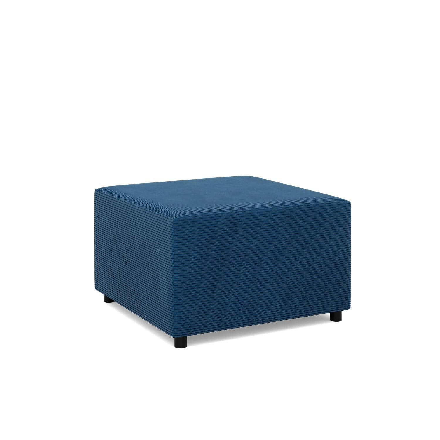 SITZPOUF 70 X 70 NEO, Cord - Dunkelblau - Blau, Textil (71/40/71cm)