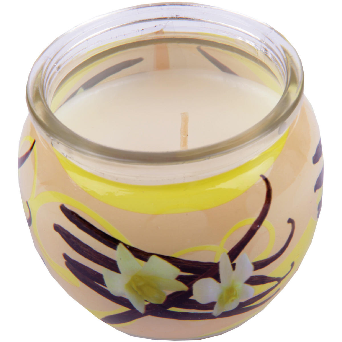 DUFTKERZE "Motiv" Kerze Raumduft Vanille - Beige, Naturmaterialien (7/6cm)