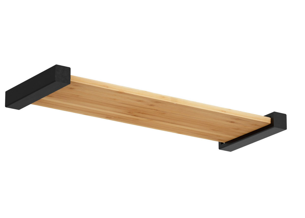 REGALTRÄGER als 2er Set Jona, Stahl in verschiedenen Trendfarben - Schwarz, Metall (4/4/22cm) - Alberts