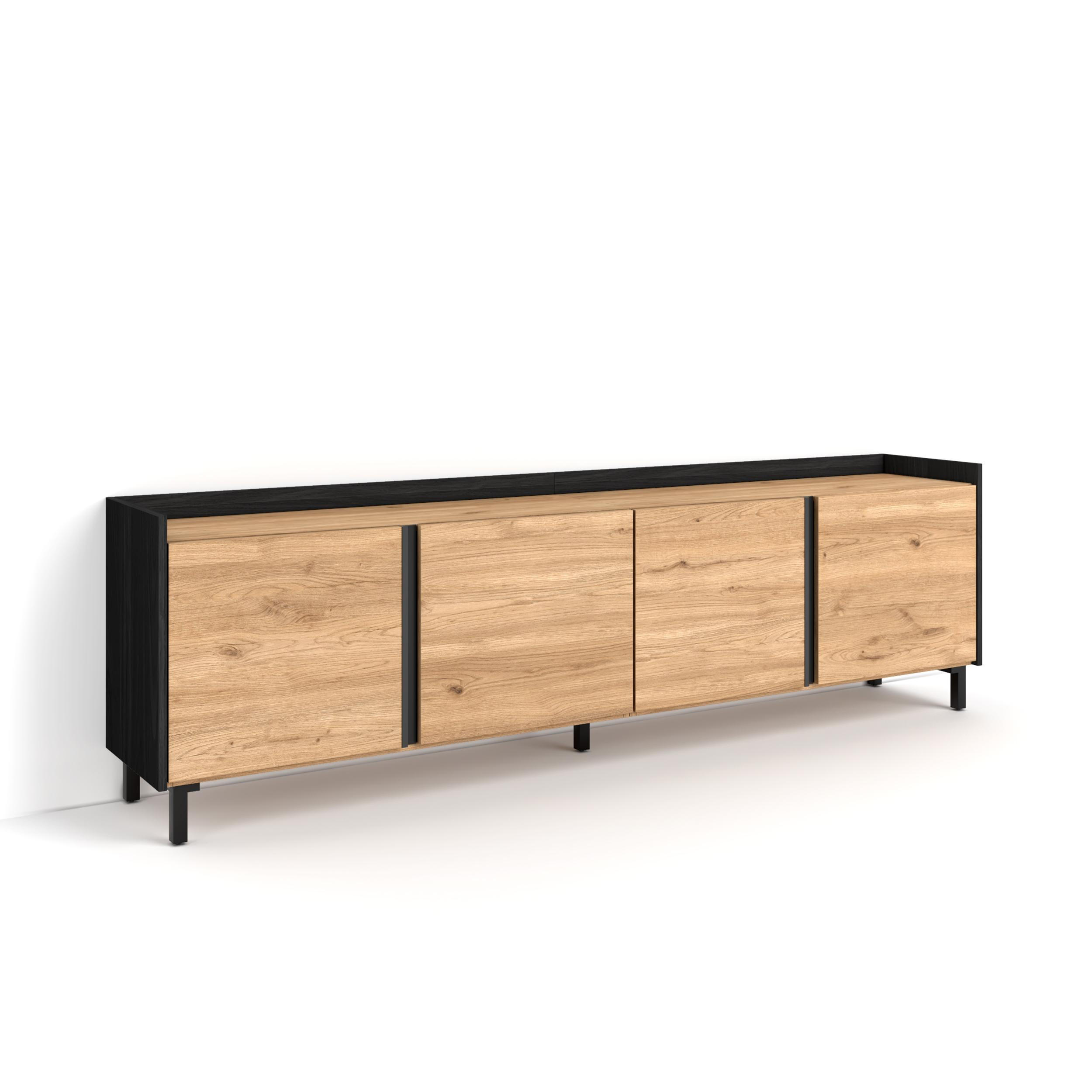 Skraut Home Lowboard, Eiche 207x61x35 cm