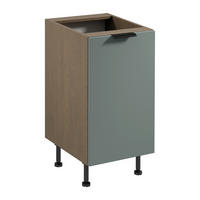 UNTERSCHRANK D45 P/L – Sorento Grün – Grün / Eiche - Eichefarben/Grün, Holzwerkstoff (45/87/52cm) - ROYAL24_MARKT