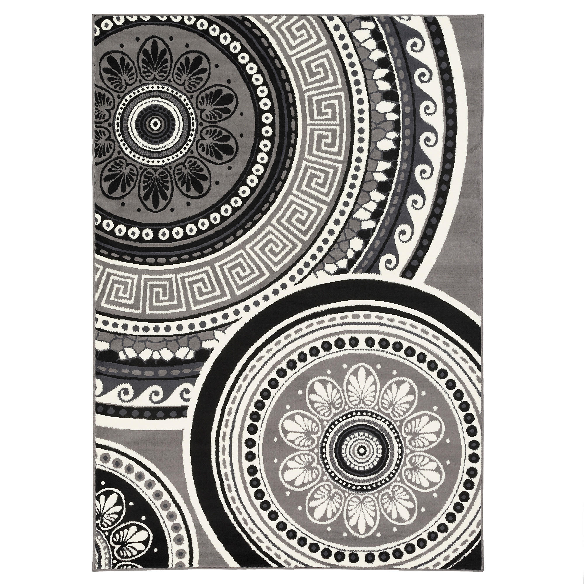 TEPPICH TRENDLINE MANDALA - Schwarz, Textil (140/200cm) - Pergamon