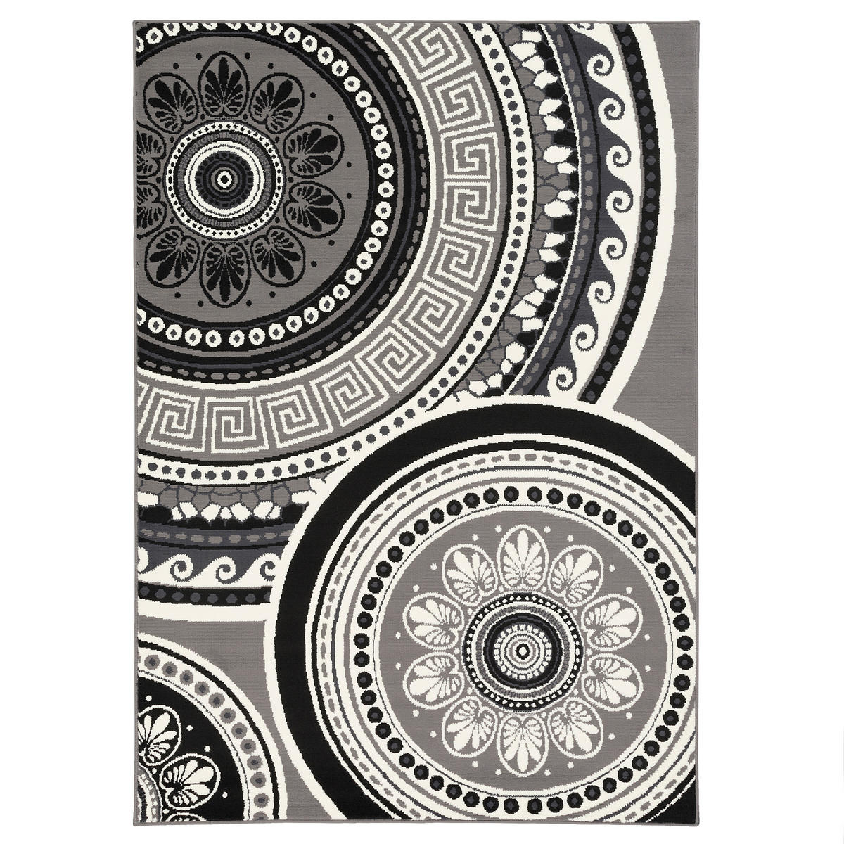 TEPPICH TRENDLINE MANDALA - Schwarz, Textil (140/200cm) - Pergamon