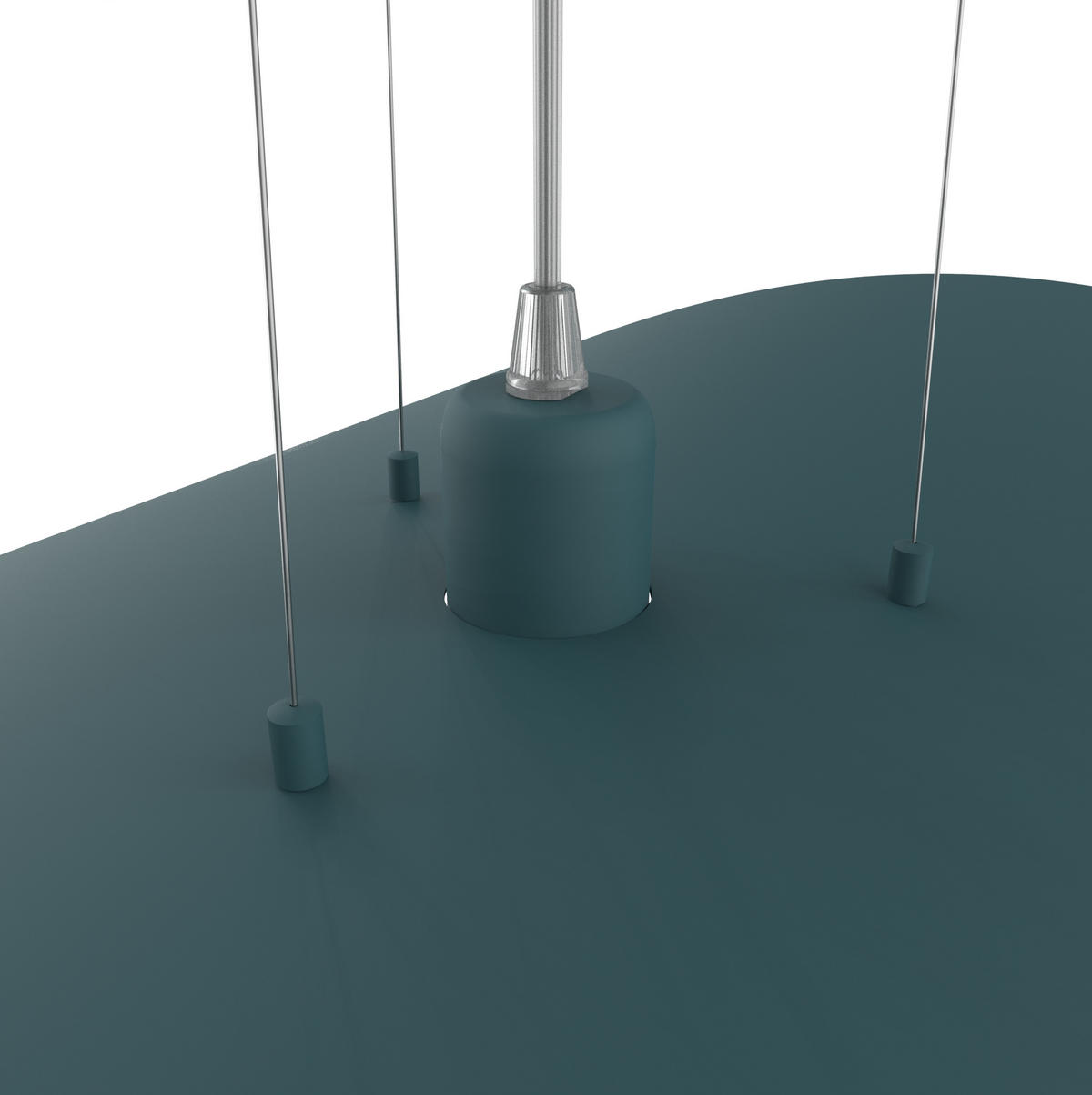 HÄNGELEUCHTE - Blau, Metall (90/90/120cm) - Lumicom