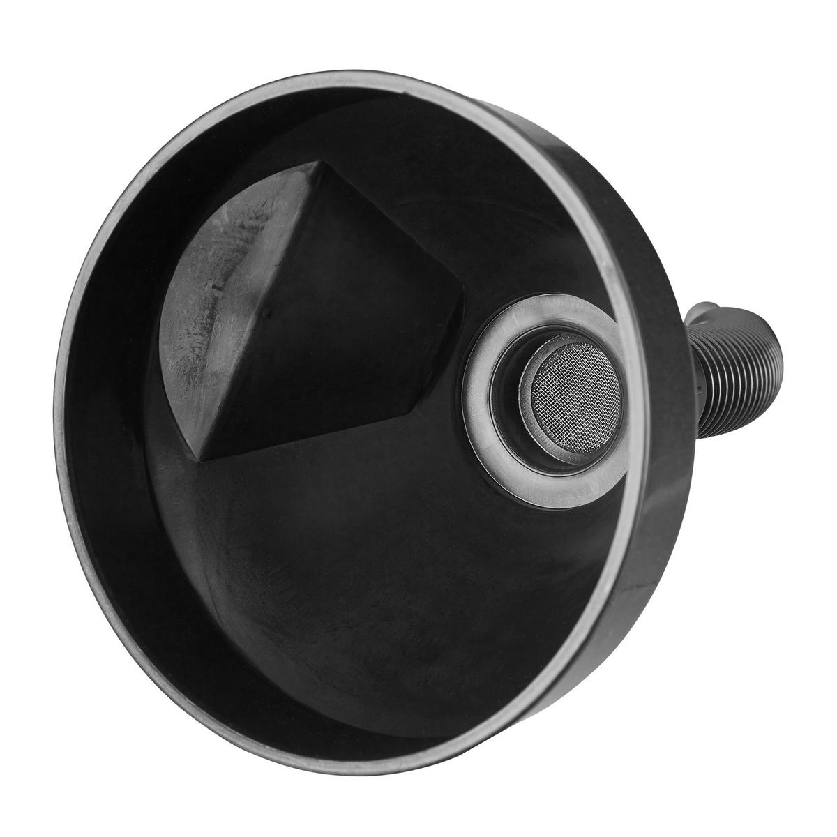TRICHTERSET Schwarz 5-tlg. - Schwarz, Kunststoff (16.5cm) - Relaxdays