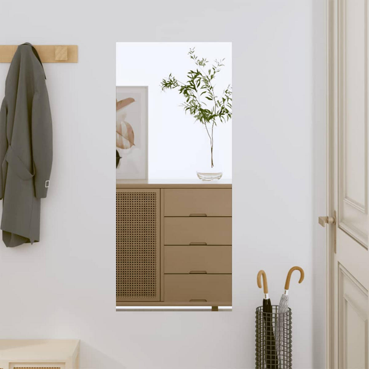 WANDSPIEGEL 40x80 cm Glas Rechteckig - Silberfarben, Glas (40/80/1cm) - furnicato