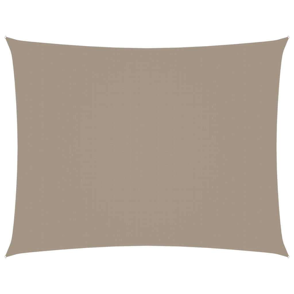 SONNENSEGEL Oxford-Gewebe Rechteckig 3x4 m Taupe - Taupe, Textil (400/300cm) - furnicato