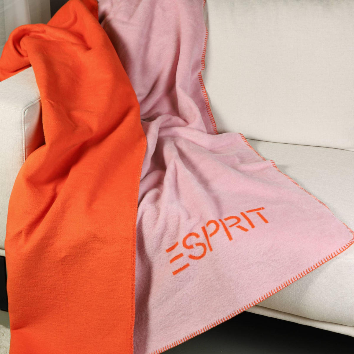 WOHNDECKE FUN - Rosa, Textil (130/170cm) - Esprit