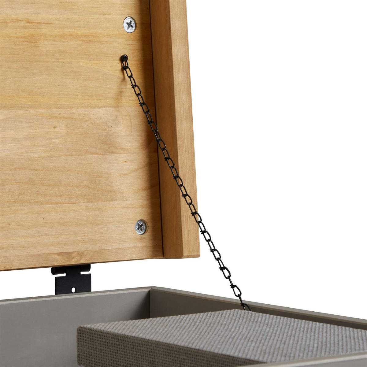 TRUHENBANK TEQUILA - Braun/Grau, Holz (92/50/45cm) - IDIMEX