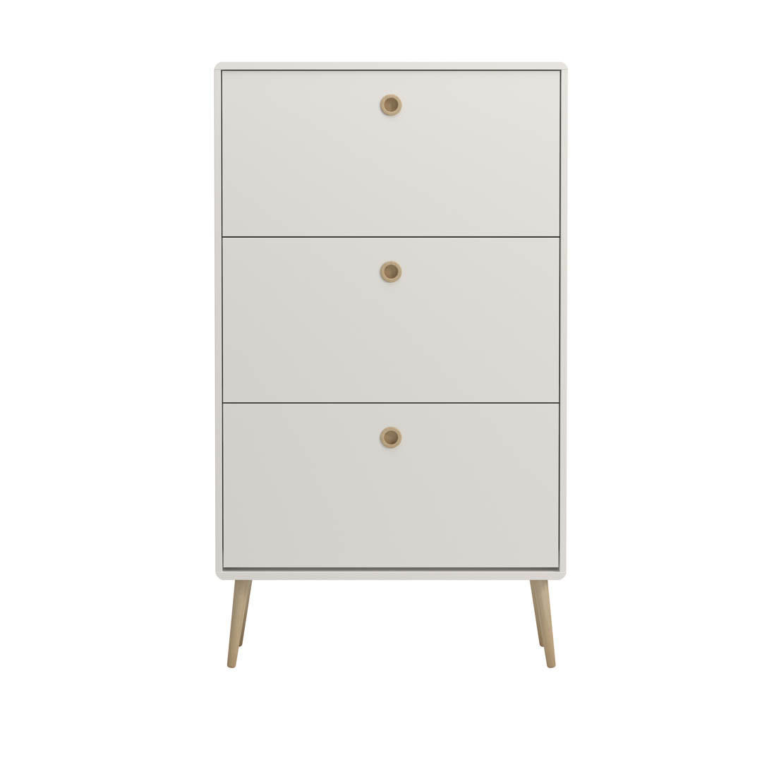 SCHUHKIPPER weiß - Weiß, Holzwerkstoff (82/141/26cm) - ebuy24