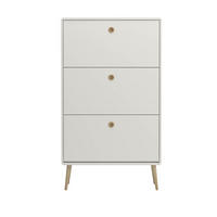 SCHUHKIPPER weiß - Weiß, Holzwerkstoff (82/141/26cm) - ebuy24
