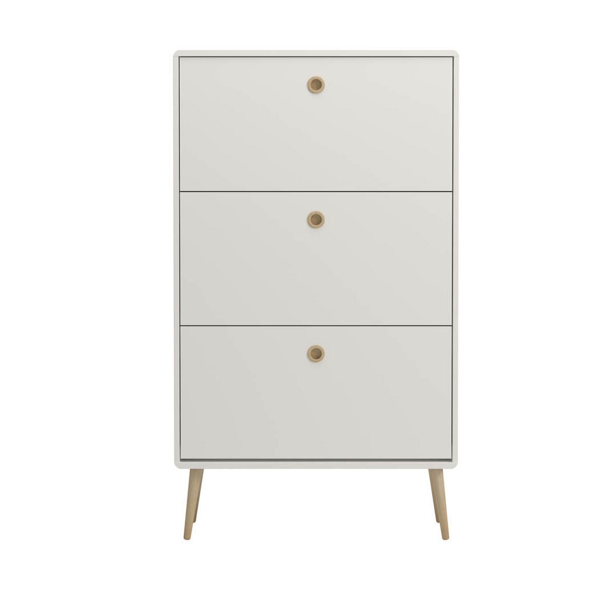SCHUHKIPPER weiß - Weiß, Holzwerkstoff (82/141/26cm) - ebuy24