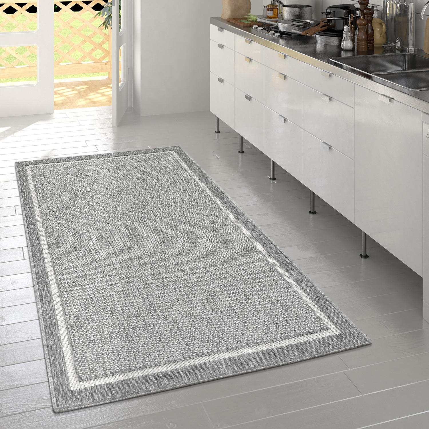 OUTDOORTEPPICH 200/290 cm Brugge 225 - Grau, Textil (200/290cm) - Paco Home