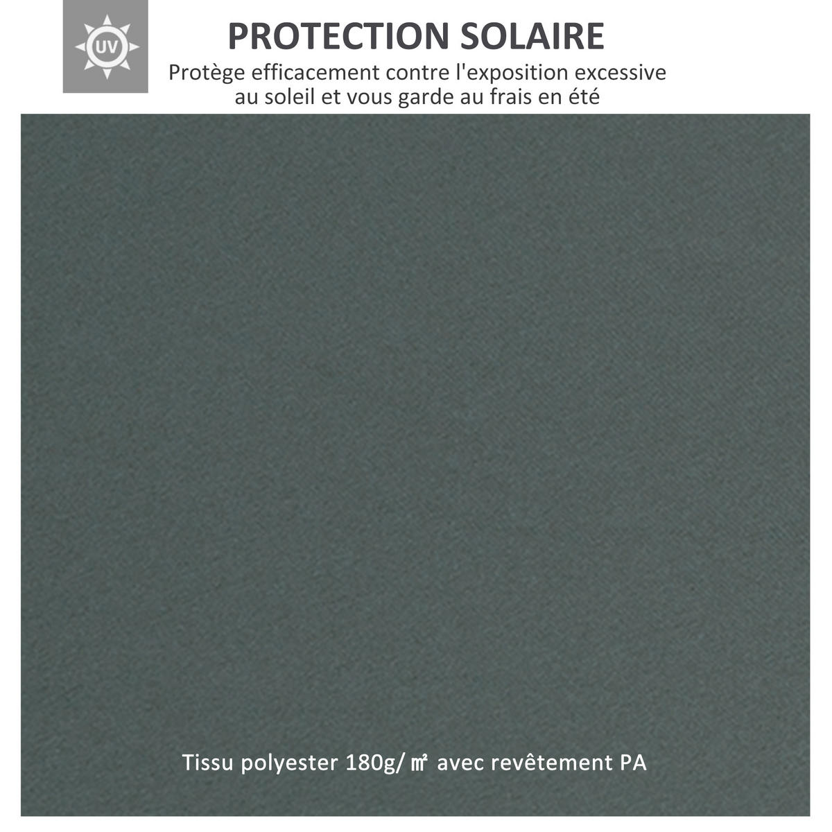 ERSATZDACH für Pavillon DE-12568 3x4 m mit Doppeldach Grau - Grau, Textil (400/1/300cm) - ComfortXL