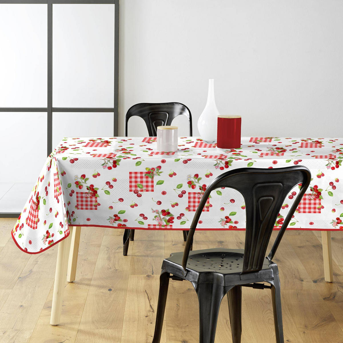TISCHDECKE Cerise 140/240 cm - Rot, Kunststoff (140/240cm) - Douceur d´intérieur