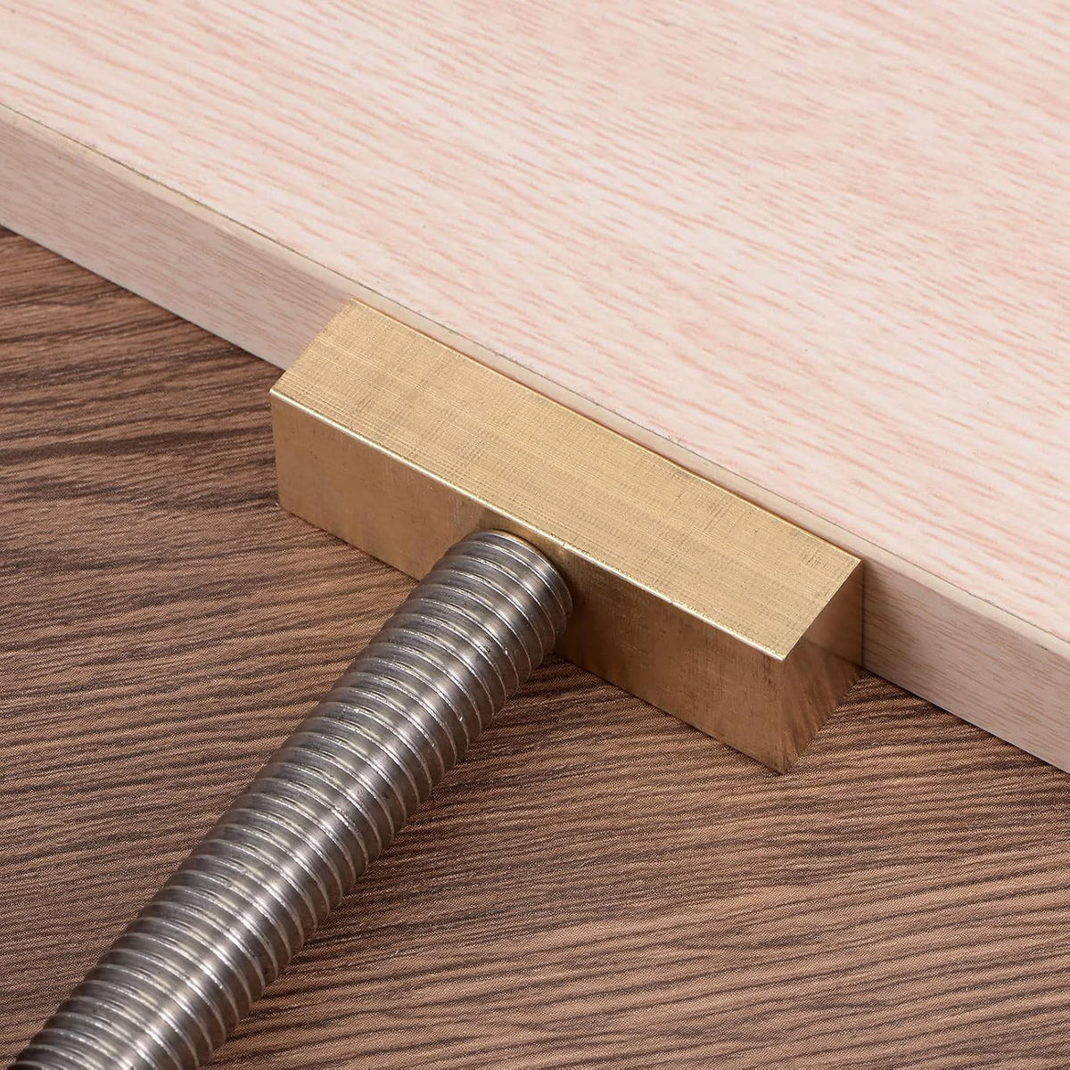 SCHRAUBSTOCK - Verstellbar für Holzbearbeitungswerkbänke, mit 4 Schraubstöcken, geeignet für 20-mm-Bohrungen, 2er-Set. - Silberfarben, Metall (15/7/14.5cm)