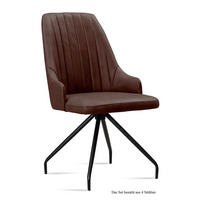 ESSZIMMERSTUHL (4er-Set) Dilara 52x91x60 Schwarz/Braun - Schwarz/Braun, Kunststoff (60/91/52cm) - 58aufmkessel