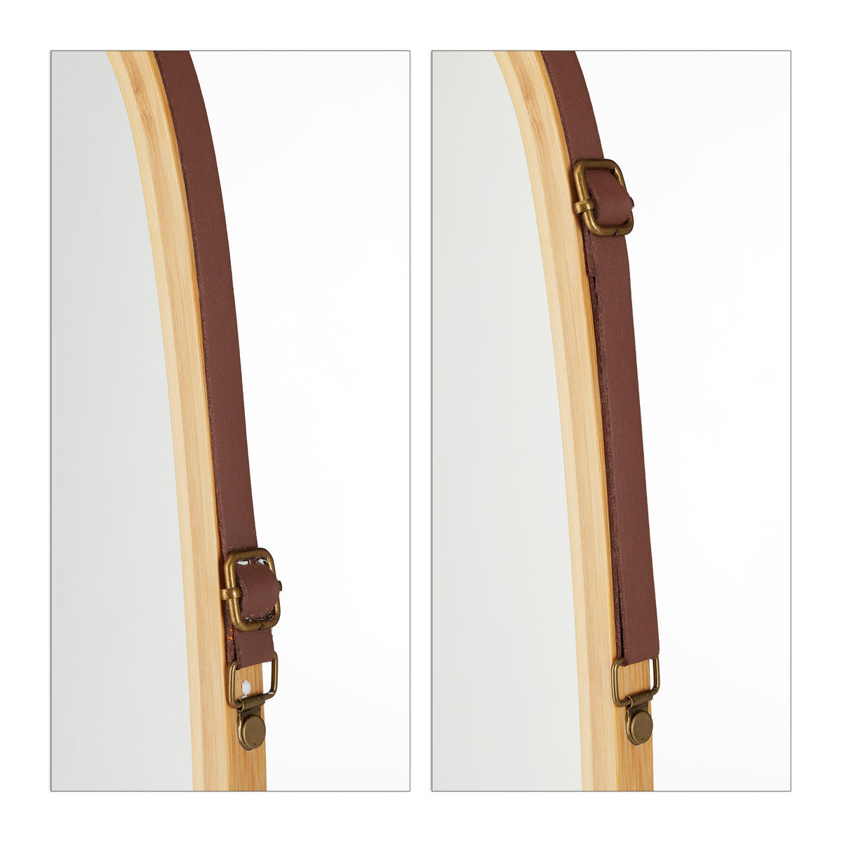 HÄNGESPIEGEL - Multicolor, Glas/Holz (43.5/76.5/1.5cm) - Relaxdays