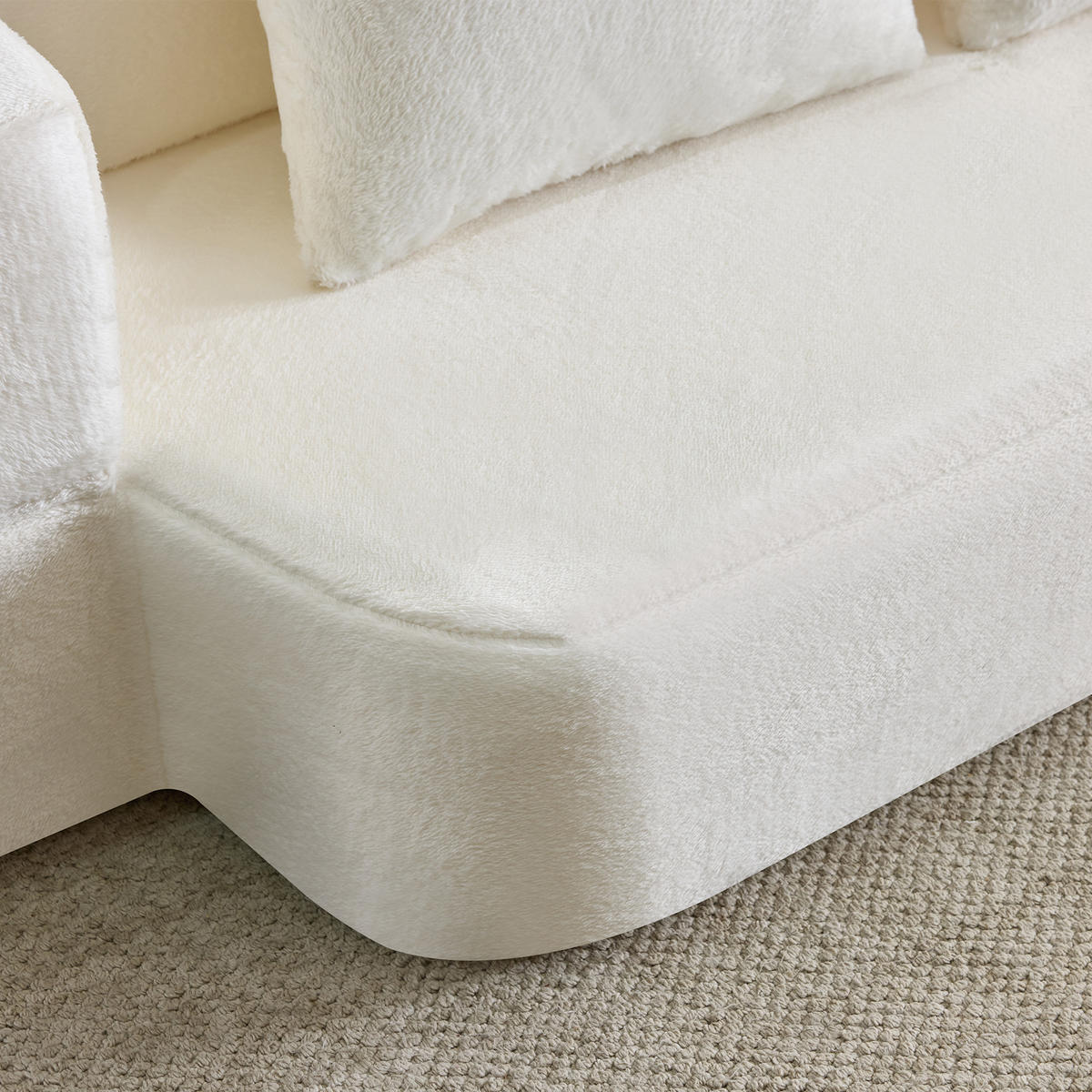 SCHLAFSOFA DE-34992 2-in-1 klappbar Weiß - Weiß, Textil (52/48/190cm) - ComfortXL