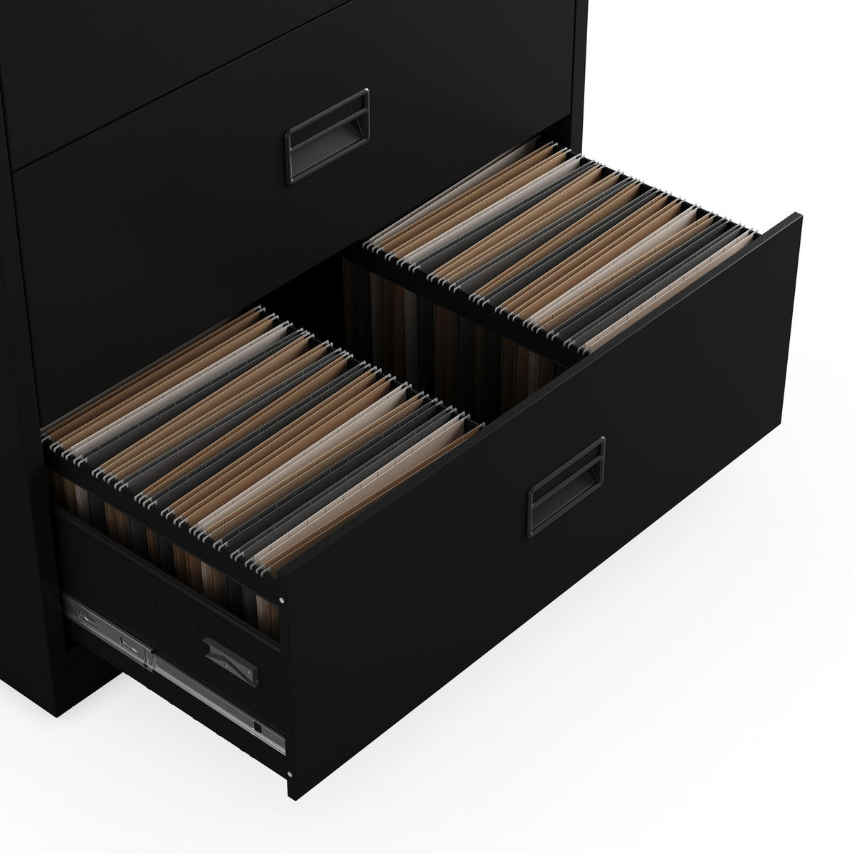 AKTENSCHRANK SARA XL V3 102x90x60 cm - Schwarz, Metall (90/102/60cm) - Jan Nowak