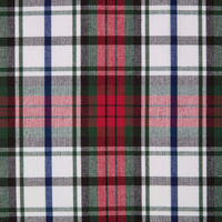 BAUMWOLLSTOFF Meterware Schottenkaro Macduff rot-weiß-grün, 150 cm - Rot, Textil (150/100cm) - Homescapes