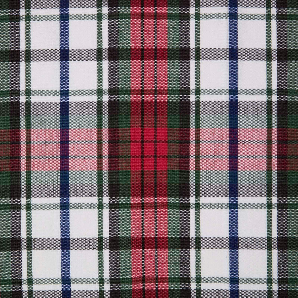 BAUMWOLLSTOFF Meterware Schottenkaro Macduff rot-weiß-grün, 150 cm - Rot, Textil (150/100cm) - Homescapes