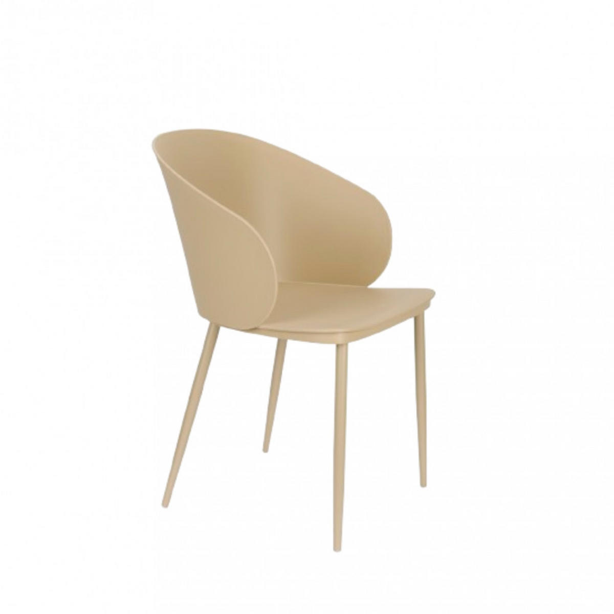 DESIGN-STUHL - Plastik - Beige - 2er-Set - Beige, Kunststoff (56/80/56cm) - Drawer