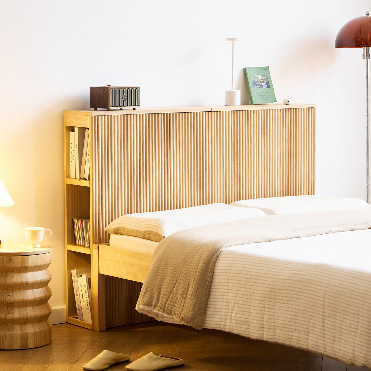 BETTKOPFTEIL Rechteckig 140 cm Holz - Braun, Holz (140/100/24cm) - Nordlys