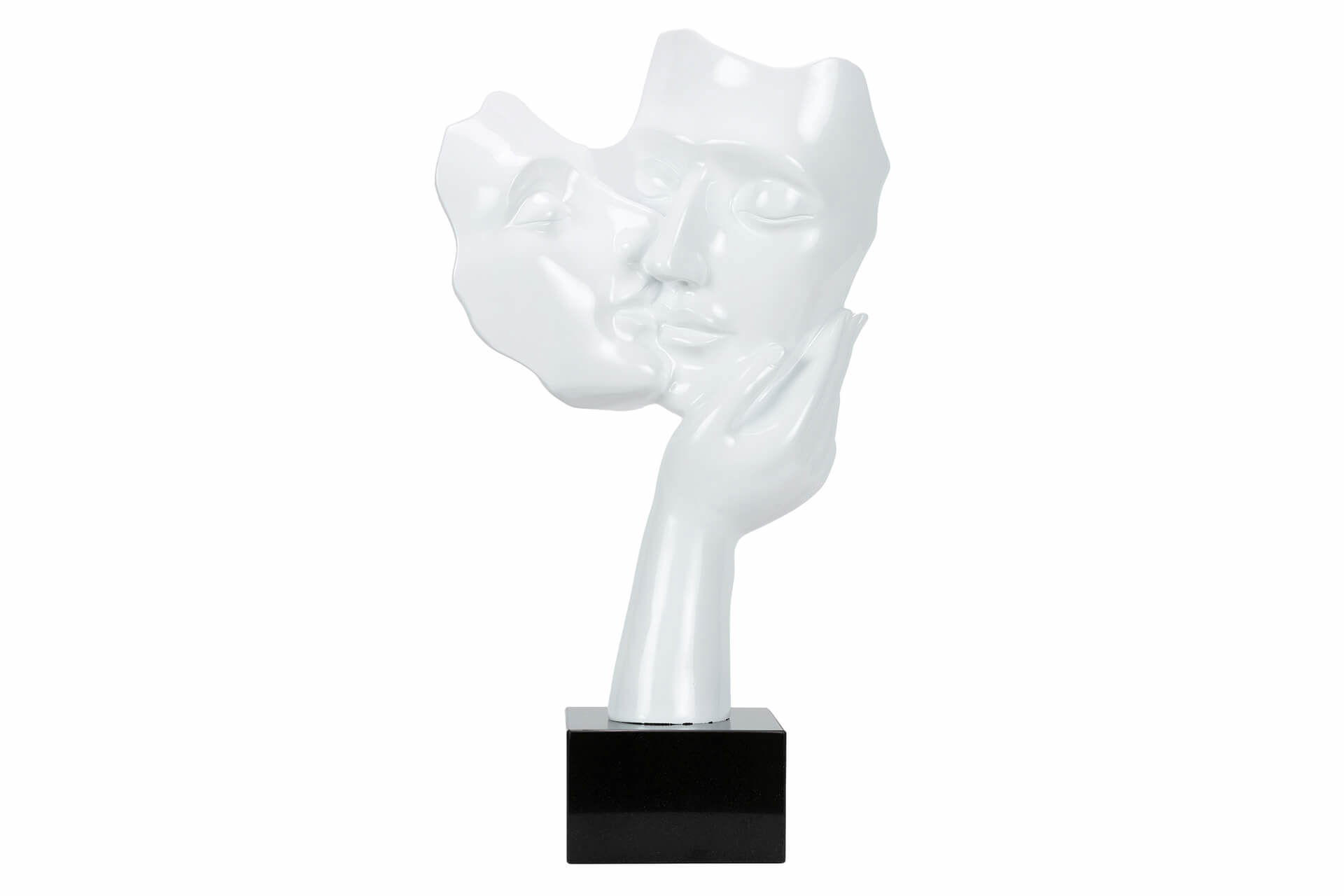 SKULPTUR Weiß 50/27 cm - Weiß, Stein (50/27/14cm) - KUNSTLOFT
