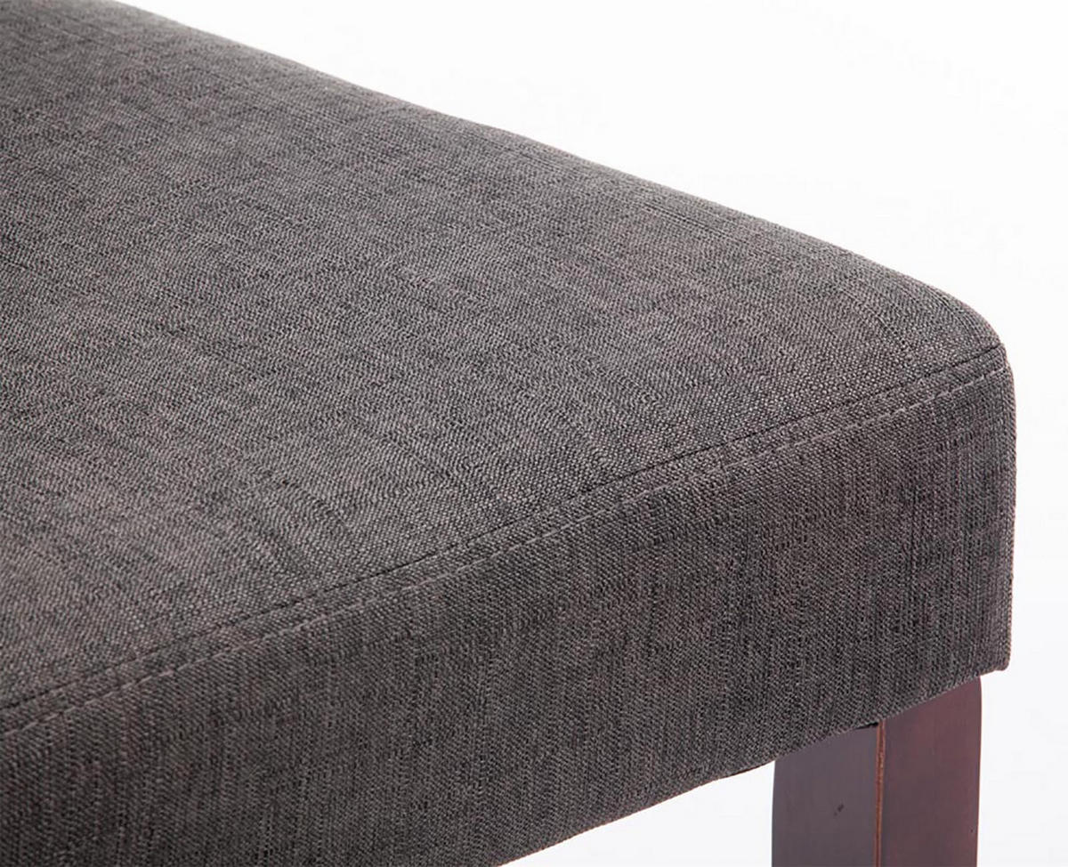 ESSZIMMERSTUHL Ines, 2er Set Stoff, Gestell Holz Cappuccino Dunkelgrau - Dunkelgrau/Cappuccino, Holz/Textil (41/91/47cm) - TPFLiving