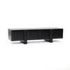 TV-SCHRANK Modern, Schwarz - Breites Lowboard mit 4 Einzel-Schubladen & doppeltem Staufach, MDF TV Board | 160x40x40 cm - Schwarz, Holz (160/40/40cm) - Hometopia