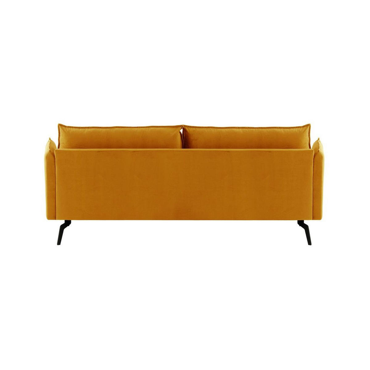 DREISITZER-SOFA Layla-Velluto 8 - Gelb, Holz/Textil (237/95/98cm)