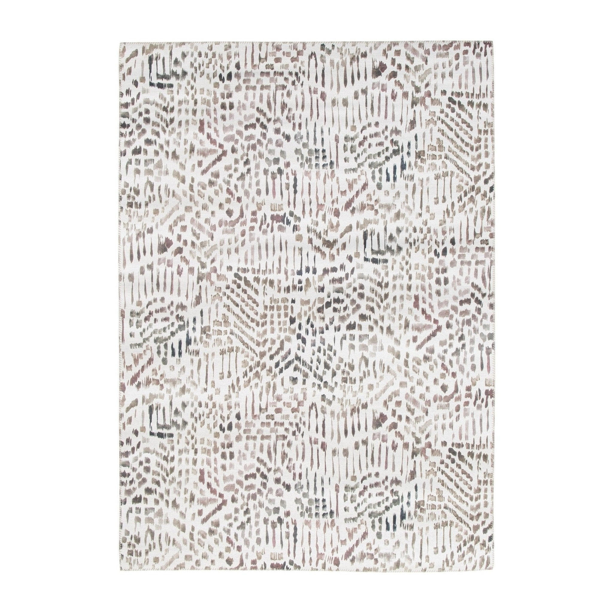 TEPPICH Design englische Naht grau - Grau, Textil (160/230cm) - AFK Living
