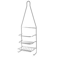 BADEZIMMERREGAL Carl 15/9,5/46cm Silber - Silberfarben, Metall (15/46/9.5cm) - Mondex