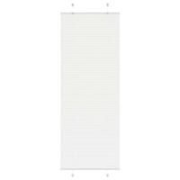 PLISSEE 75/200 cm Stoffbreite 74,4 cm aus Polyester Weiß - Weiß, Textil (75/200cm) - vidaXL