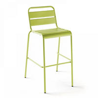 BARHOCKER, Grün - Grün, Metall (49/101/58cm) - Oviala