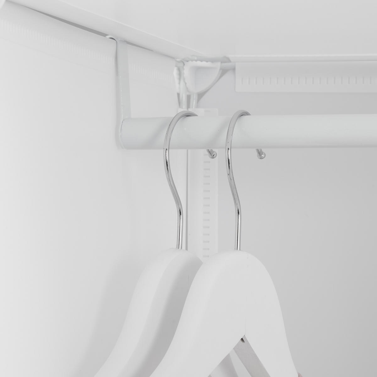 KINDERSTECKREGAL - Weiß, Kunststoff/Metall (109/145/37cm) - Relaxdays